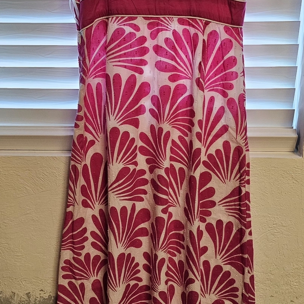 belk Pink and White Floral A-Line Maxi Dress (Item#104) - Picture 10 of 16